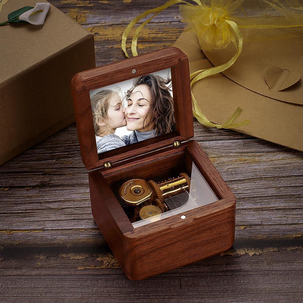 Personalized Photo Music Box Wooden Music Box Unique