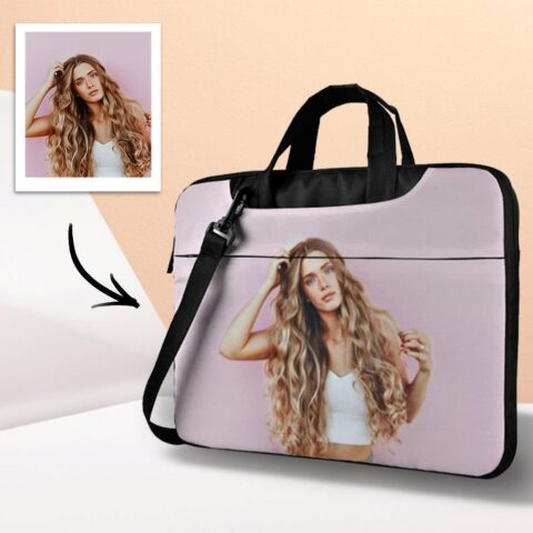 Custom Photo Laptop Bag Convenient for Office Worker 15.6inch