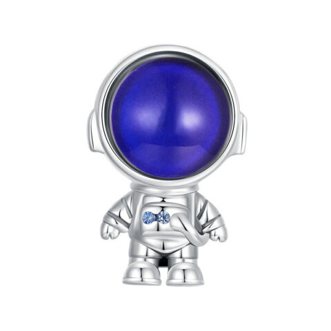 The Unexpected Favorite: Temperature Discoloration Astronaut Charm Silver
