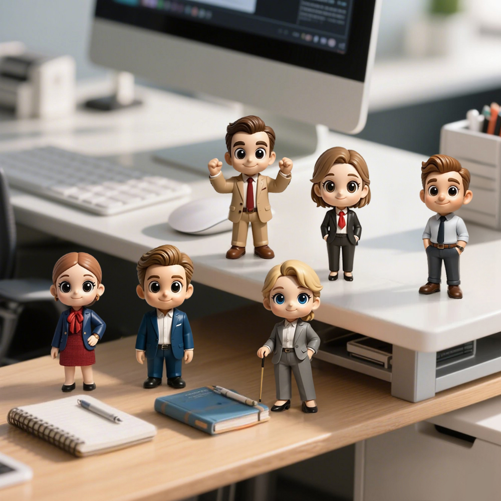 Custom Made 3D Office Desk Figurine Based on Your Picture Cute