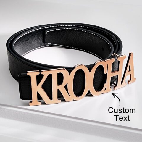 Made for one person in the world – them: Custom Name Belt Buckle with Free Belt