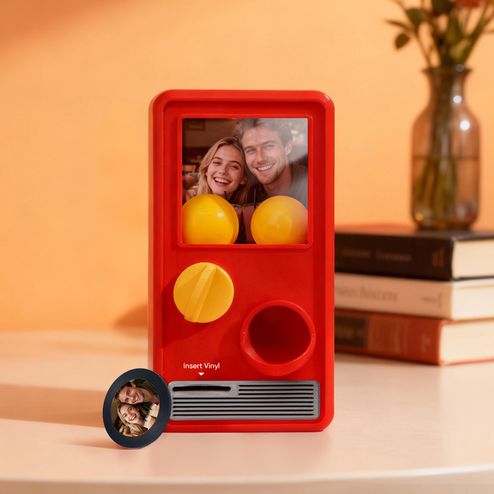 Personalized Music and Photo Music Gachapon Machine Custom Song Mini Record