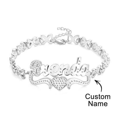 Personalized Hip Hop Name Bracelet Vintage Chain Bracelet Jewelry