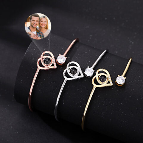 The daily reminder they can actually wear: Custom Projection Bracelet Personalized Photo