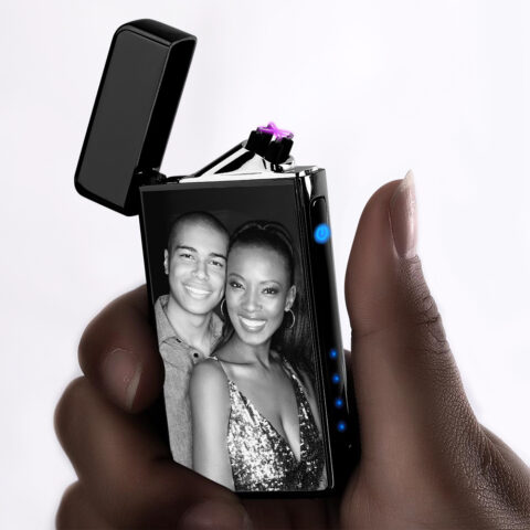 The One That Makes Them Cry: Photo Lighter Custom Photo Engraved Lighter Black