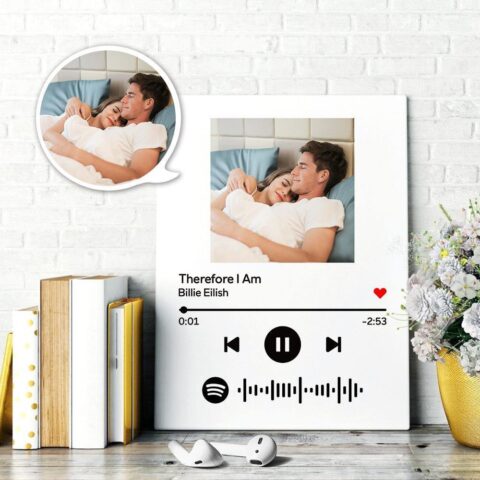 Stop Scrolling – This Is The One: Scannable Spotify Code Canvas Wall Art Canvas Photo