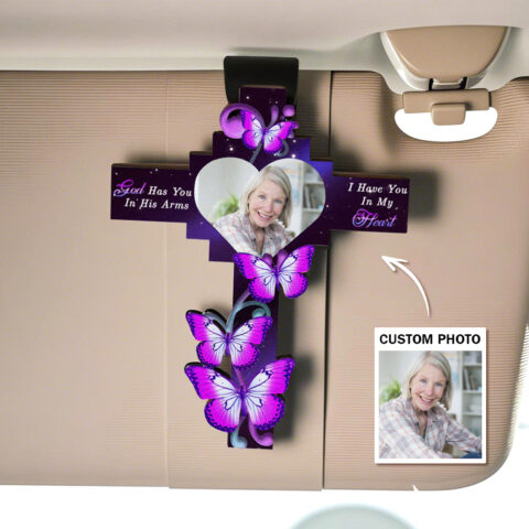 The Unexpected Favorite: Custom Car Visor Clip In My Heart Forever Car Decoration Memorial