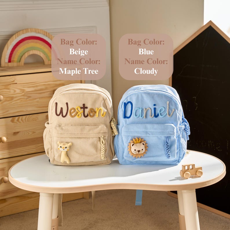 Personalized Toddler Backpack • Kindergarten Gift • Back to School •