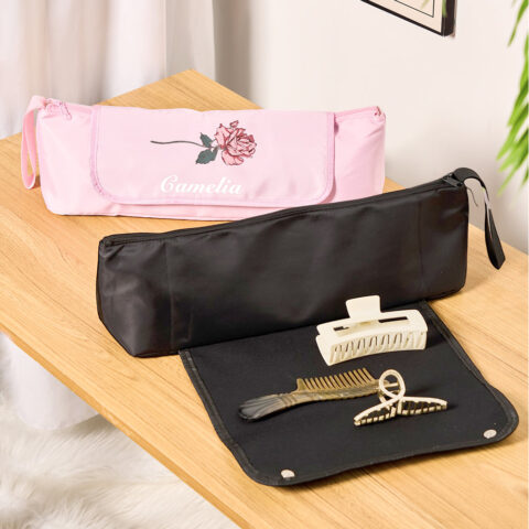 The bag that starts conversations: Personalized Birth Flower Heating Rod Storage Bag