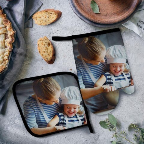 Personalized Oven Glove Photo Glove For Mom