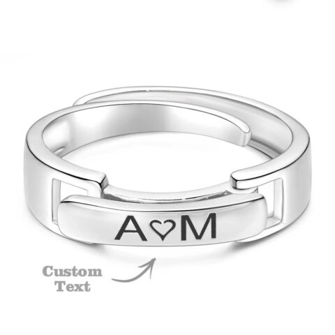 The smallest box, the biggest reaction: Stackable Name Ring Personalized Custom Name