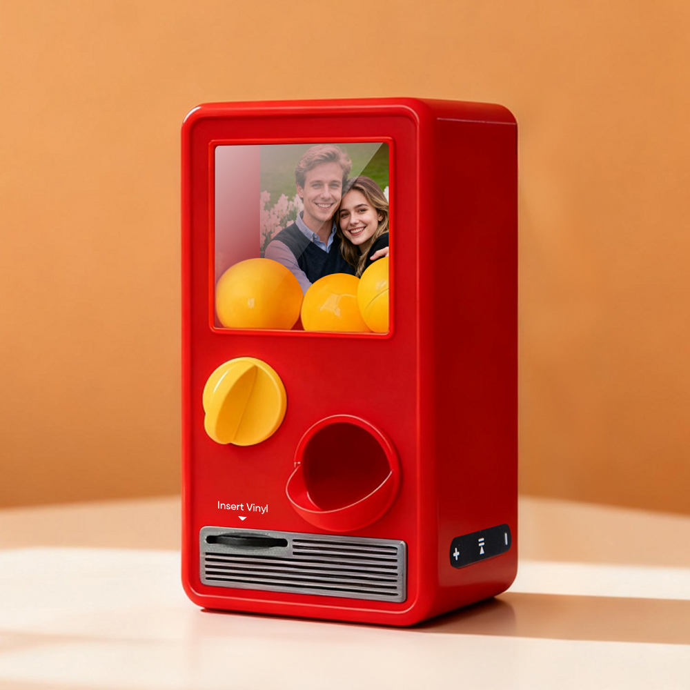 Personalized Music and Photo Music Gachapon Machine Custom Song Mini Record