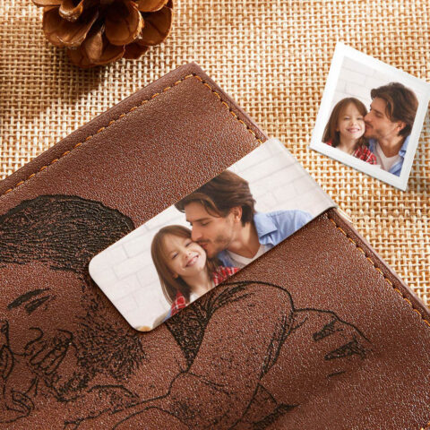 Custom Photo Money Clips Personalized Metal Money Clips Gift for Father