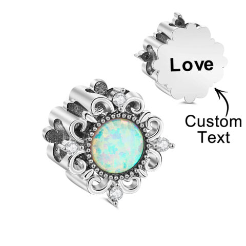 Their New Everyday Carry: Custom Engraved Vintage Opal Charm