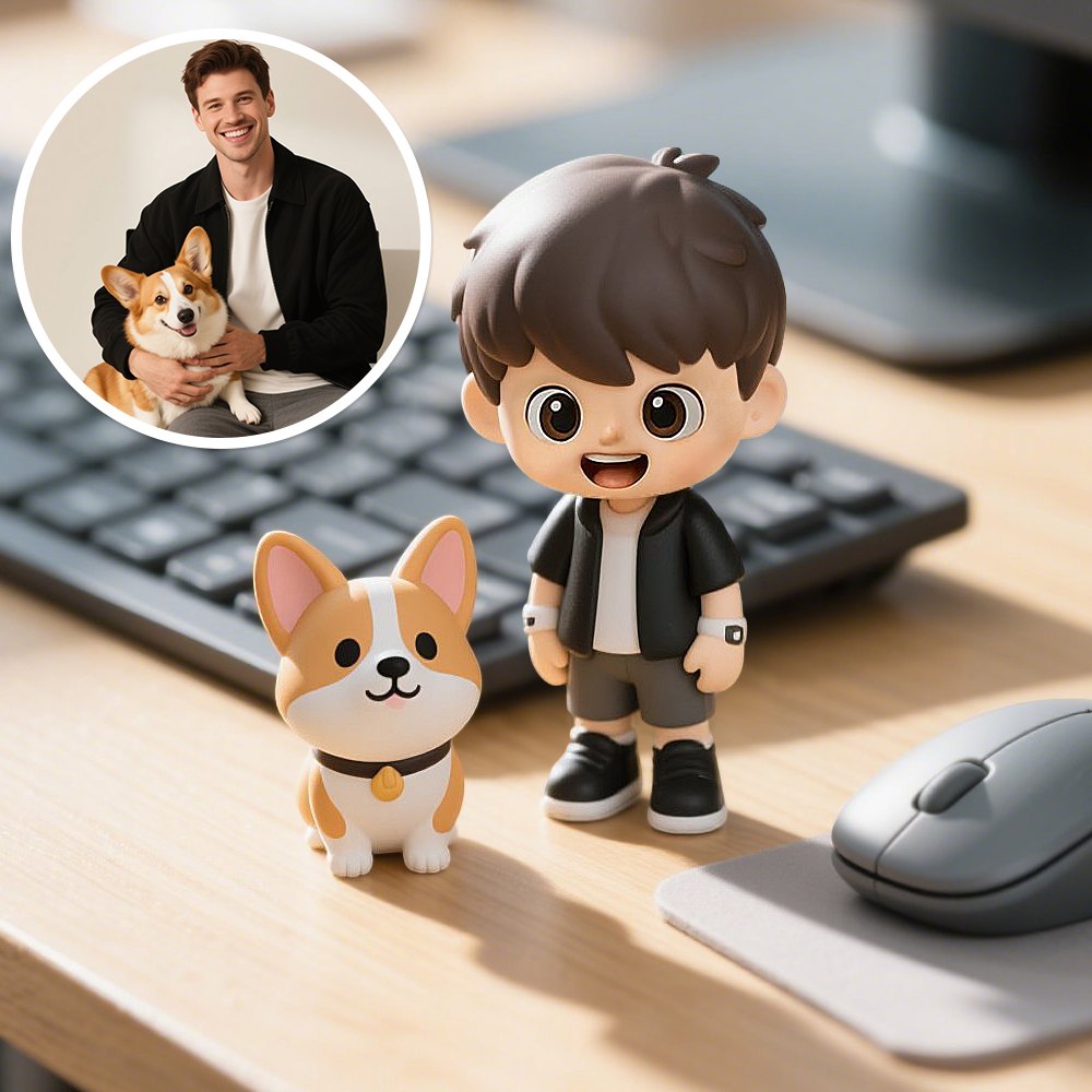 Custom Made 3D Office Desk Figurine Based on Your Picture Cute