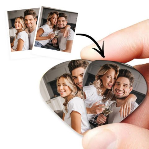 Personalized Photo Guitar Pick Double-Sided Printed with Photo Guitar Pick