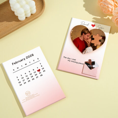 Custom Photo and Name Puzzle Recording Greeting Cards Personalized Calendars Recording