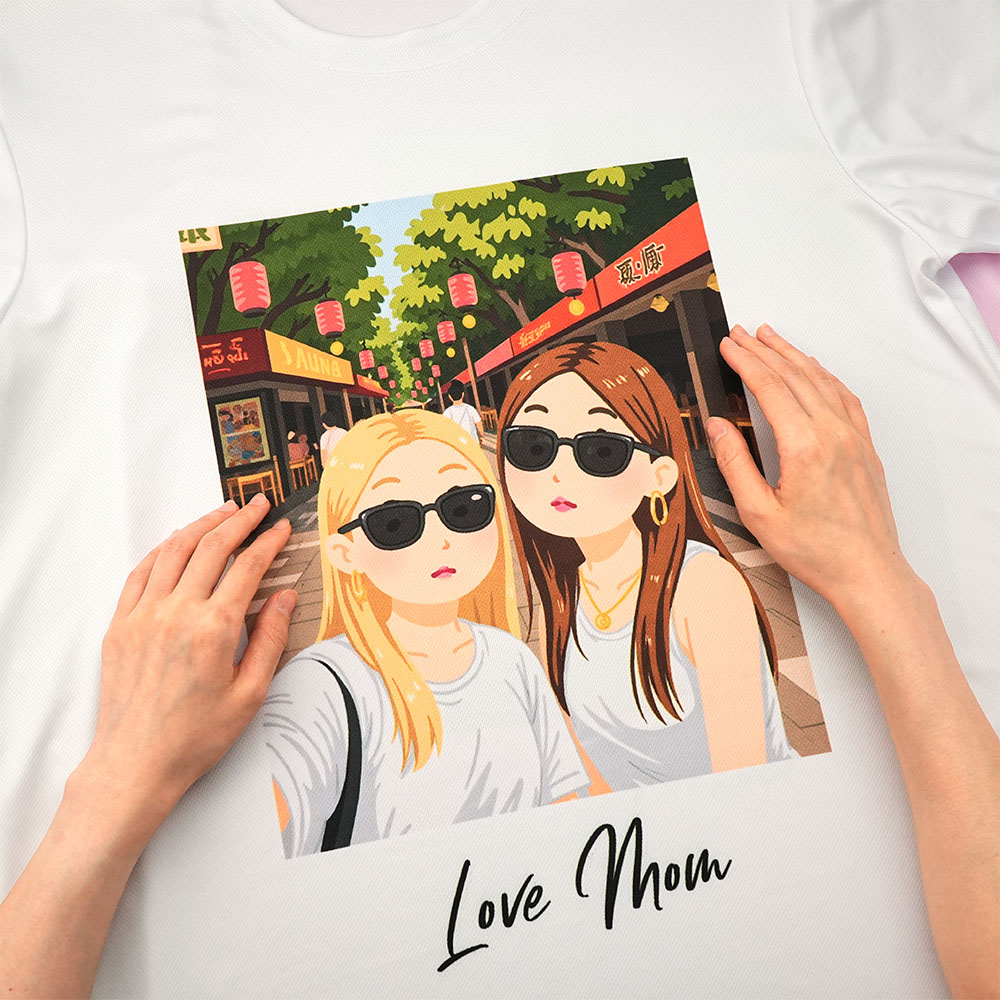 Custom Cartoon Style Photo T-Shirt Personalized Anime Portrait Tshirt with Custom