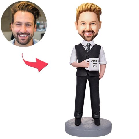 Their face on a desk toy – the laugh is guaranteed: World’s Best Boss Businessman