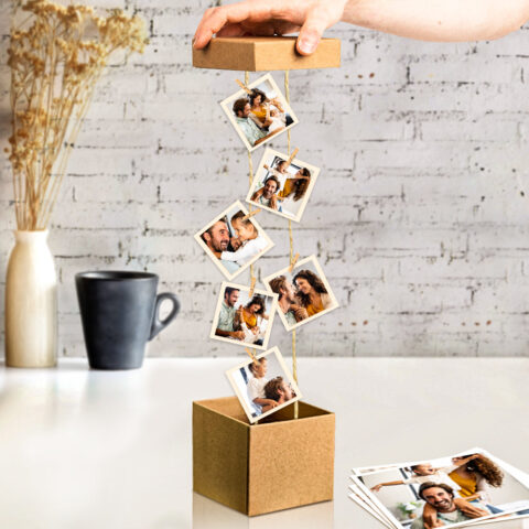Personalized Pop Out Photo Box Gift for Family