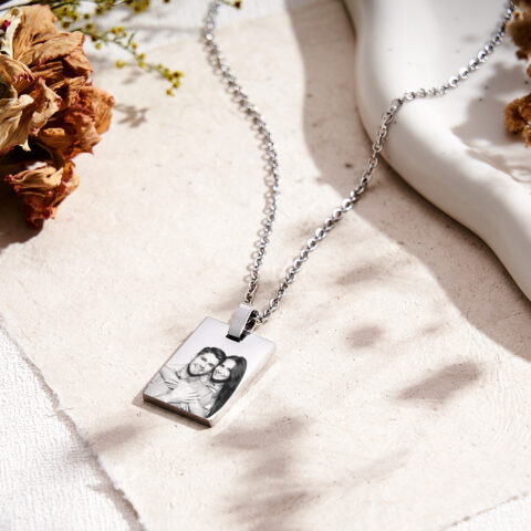 Made for One Person Only: Custom Photo Necklace Gift For Couple