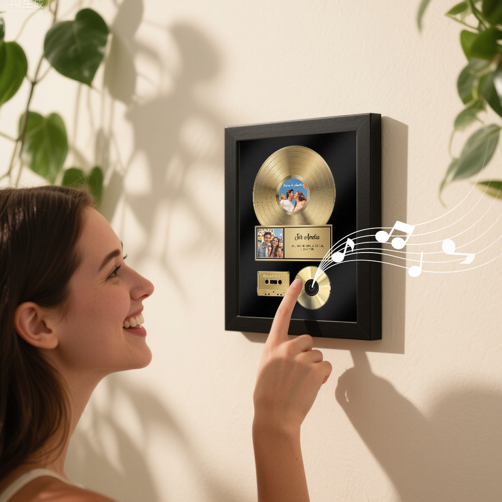 The Small Box With the Big Reaction: Personalized Golden Record Style Music Decor,