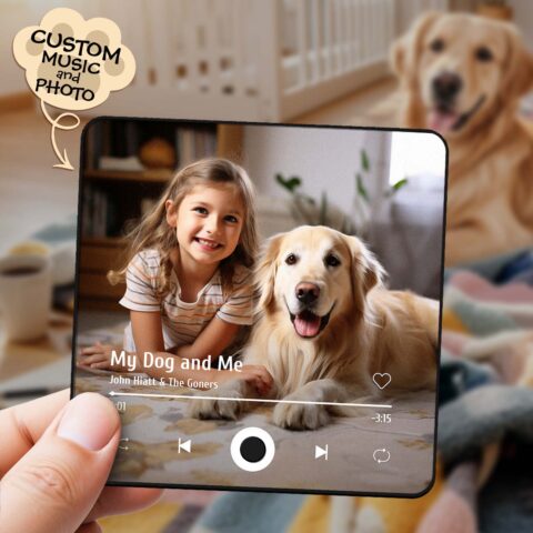 Customized Album Fridge Magnet Personalized Music Fridge Magnet Can Play Songs