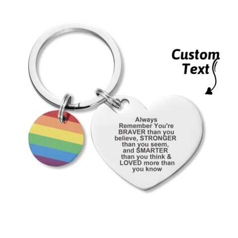 Open Slowly. Tears Likely.: Custom LGBT Rainbow Gay & Lesbian Pride Keychain Pansexual