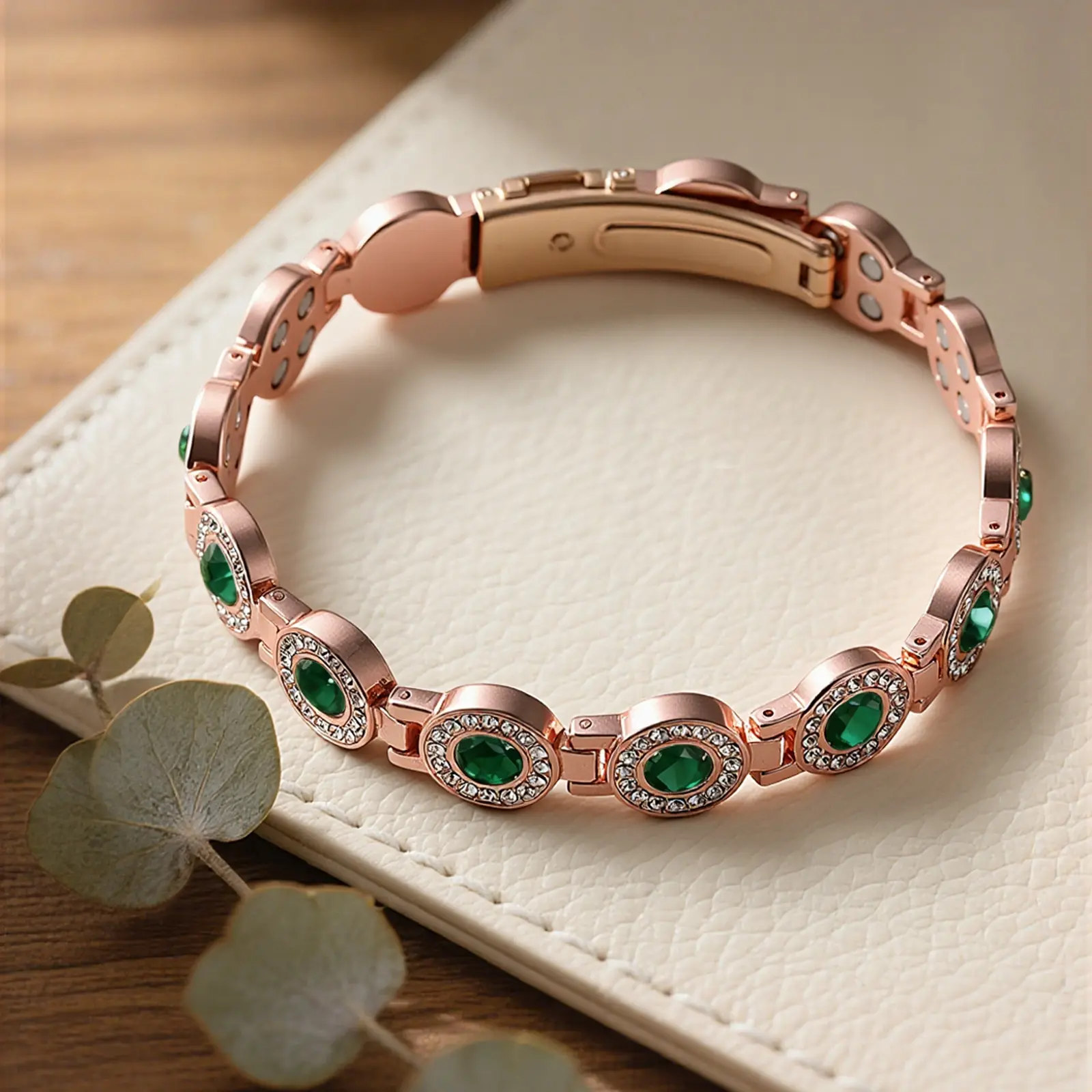 4X Strength Magnetic Copper Bracelet for Women-Updated 3800 Gauss Magnets-Adjustable Length
