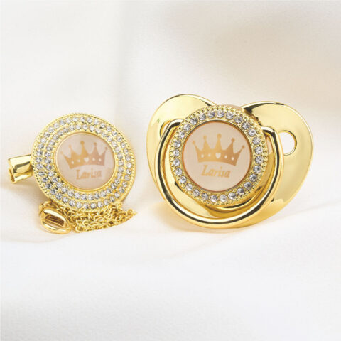 Made for one person in the world – them: Personalized Name Exquisite Handmade Pacifier