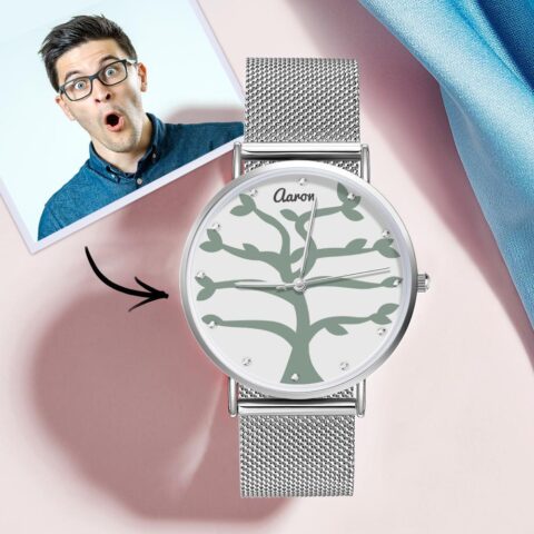 Open Slowly. Tears Likely.: Custom Name Watch Women’s Alloy Bracelet Watch 36mm (1-9 Names)