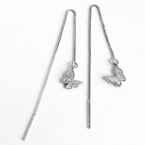 Butterfly Ear Lines Sterling Silver