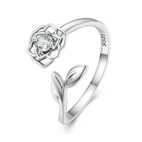 The smallest box, the biggest reaction: Camellia Open Ring Silver