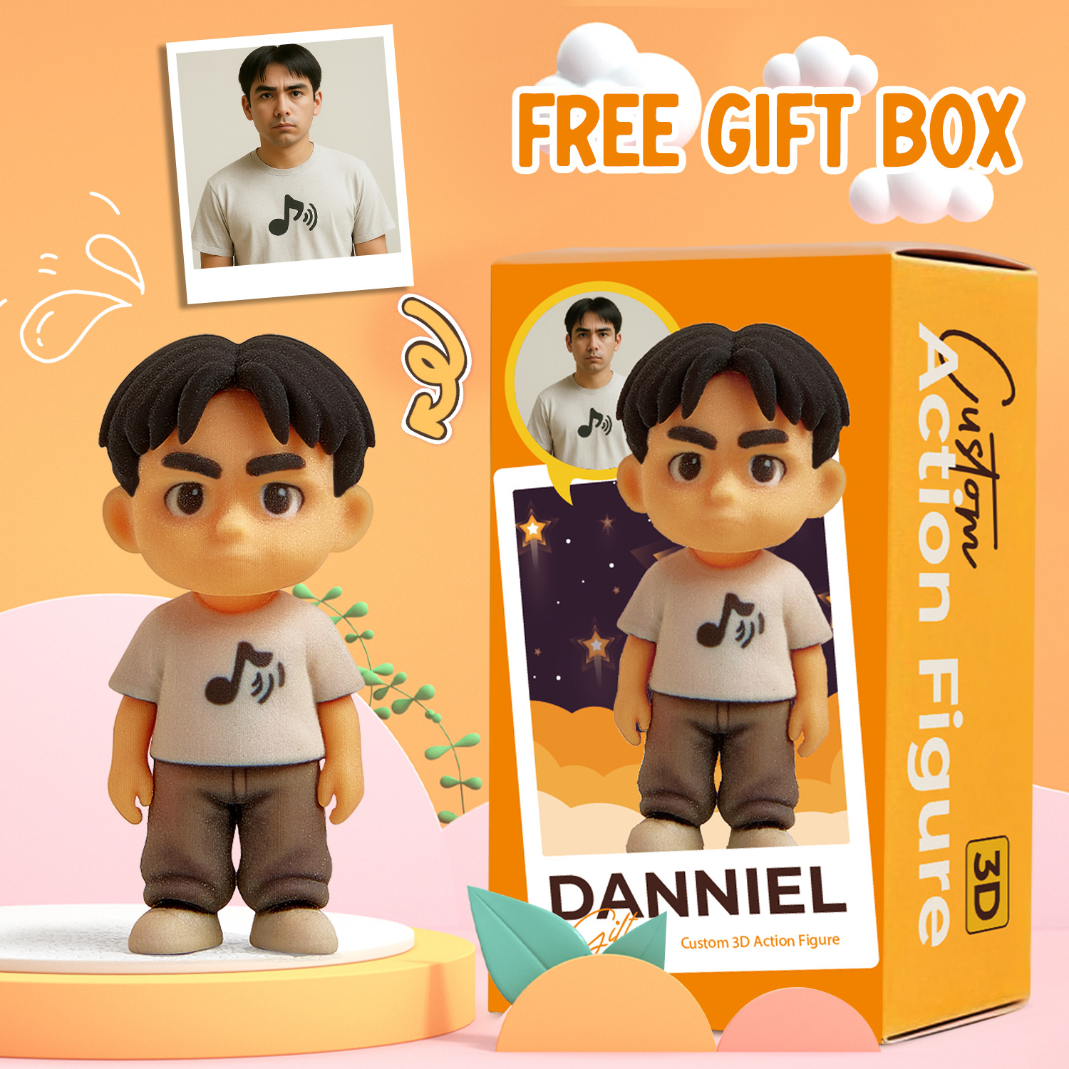 Custom Made 3D Office Desk Figurine Based on Your Picture Cute