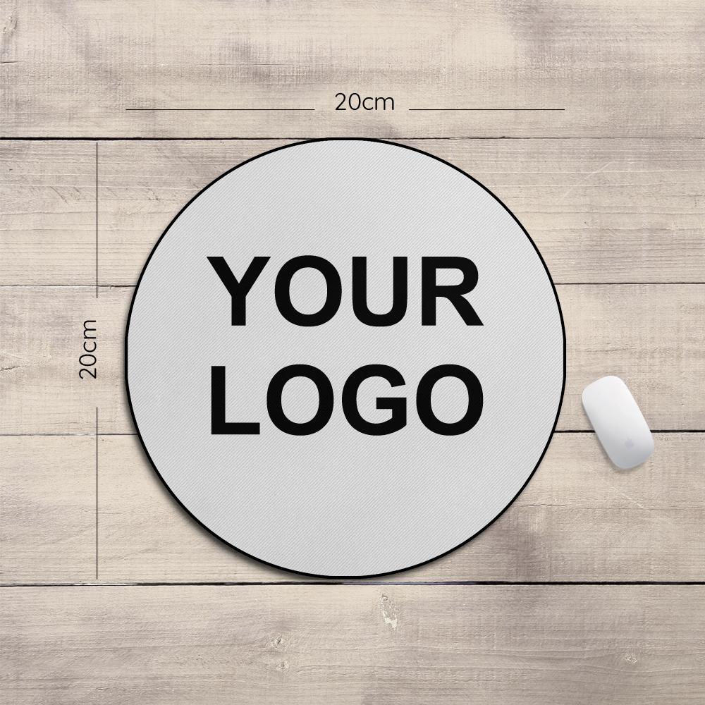 She Will Not Put It Down: Custom Photo Round Mouse Pad With Your Logo Enjoy The Life