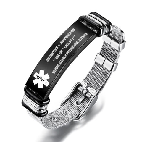 A circle of memories around their wrist: Personalized MEDICAL ID BRACELET Custom