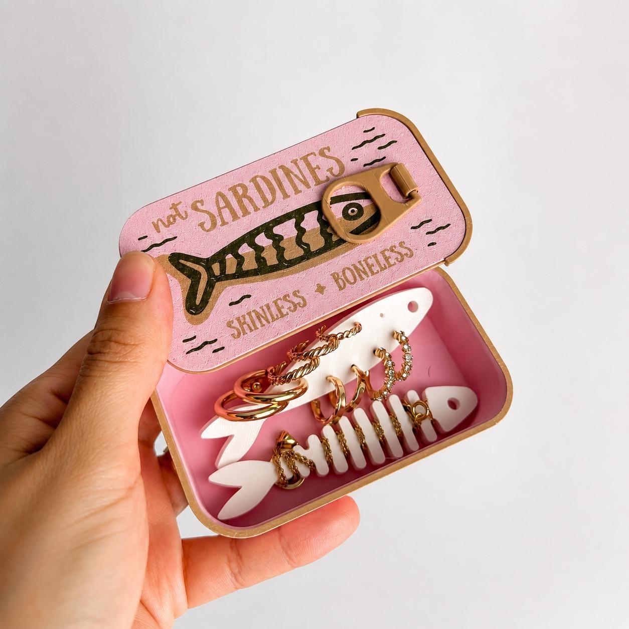 Fish Can Travel Jewelry Box – Cute Portable Jewelry Organizer Case