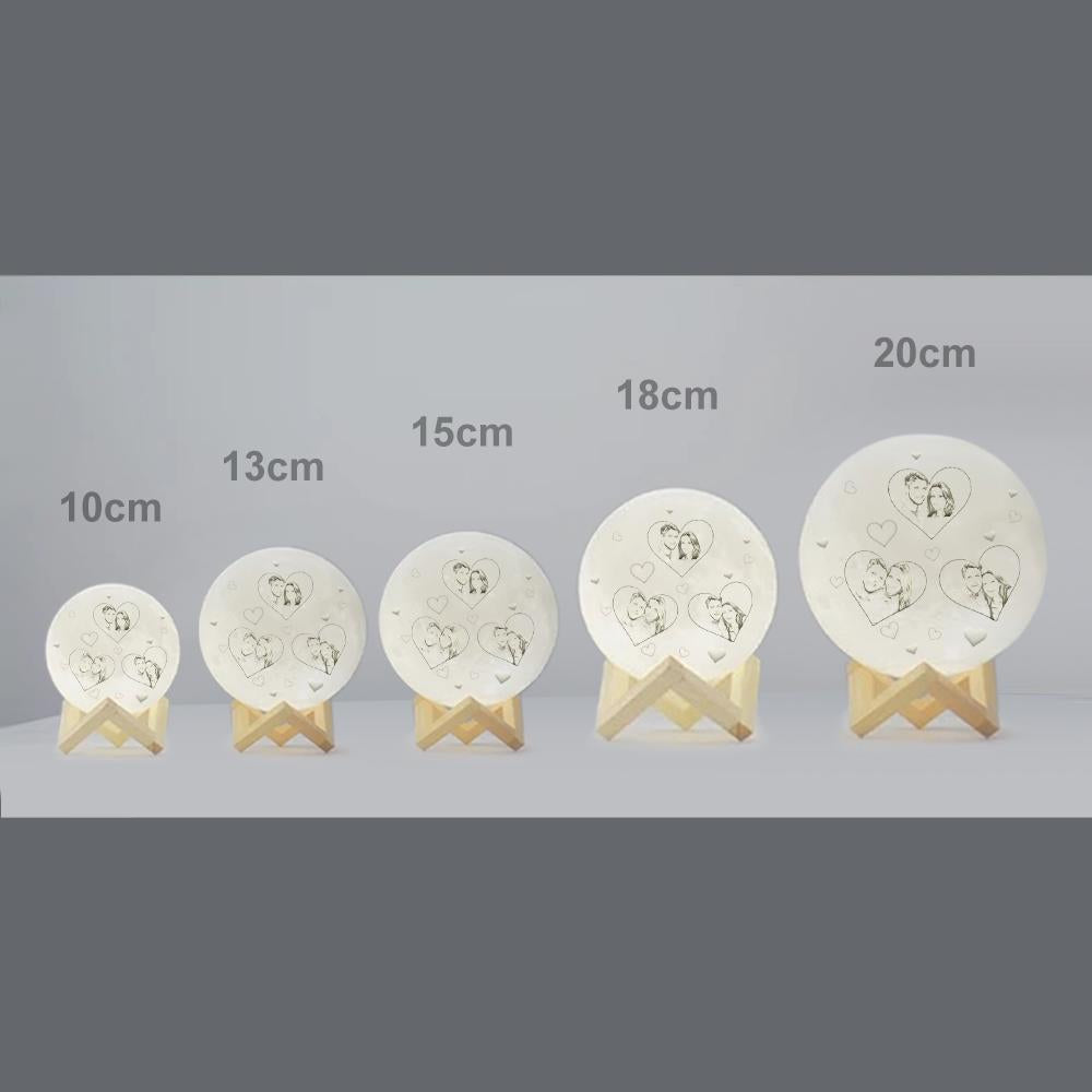 Photo Moon Lamp Custom 3d Light Heart Engraved Moon Lamp –