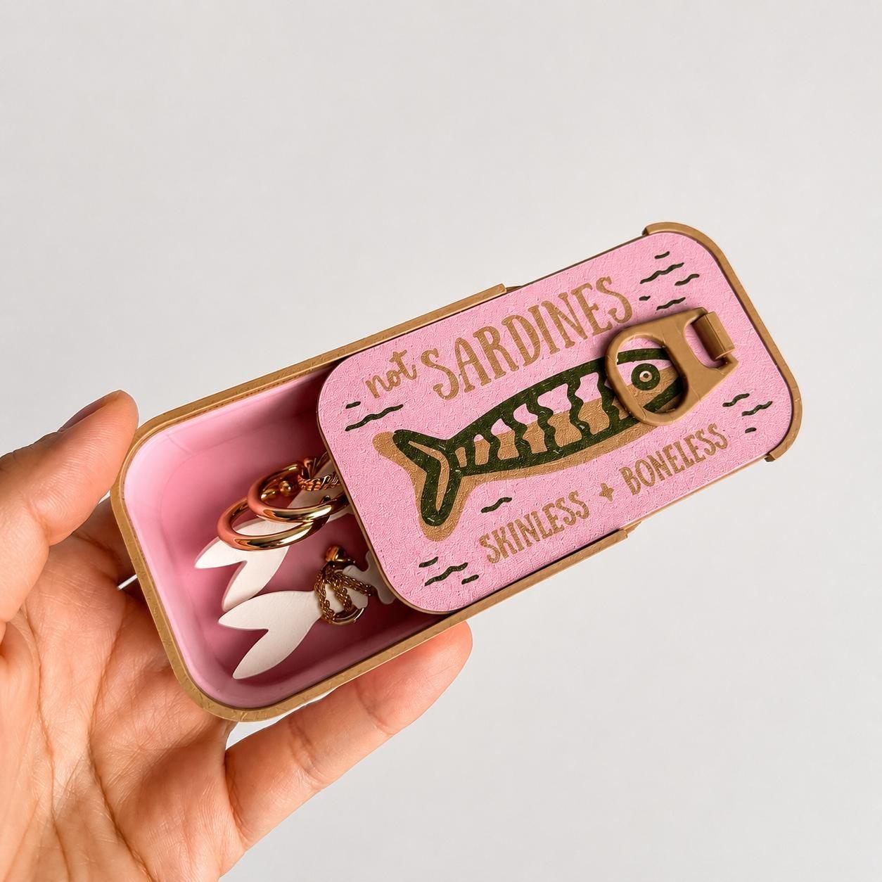 Fish Can Travel Jewelry Box – Cute Portable Jewelry Organizer Case