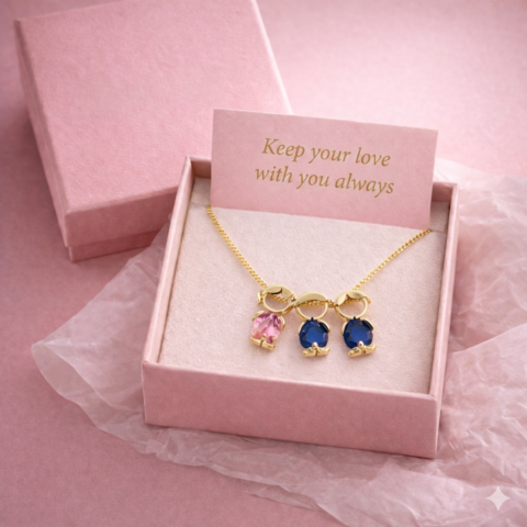 Necklace of Children Mom and Children Necklace