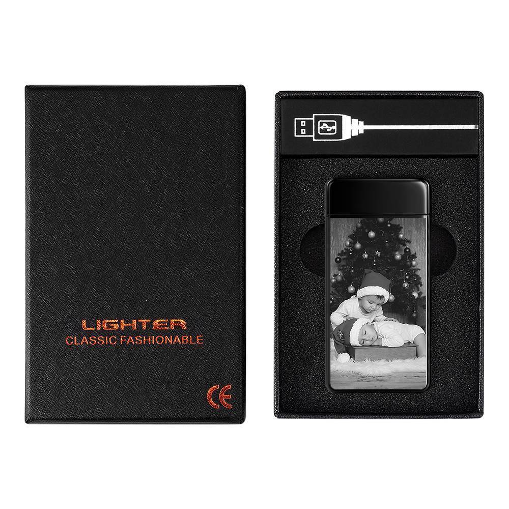 Photo Lighter Custom Photo Engraved Lighter Black Valentine’s