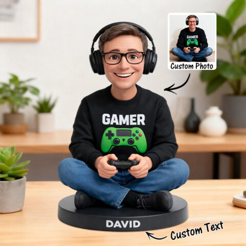 Custom Photo 2D Wooden Cute Animated Style Cartoon Style Desk Decor