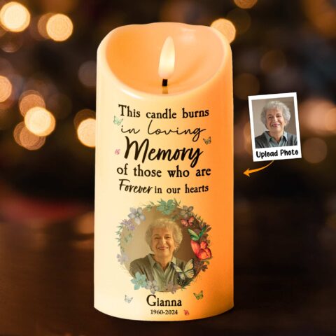 Turn any room into a memory they can see: Personalized Photo LED Candle This Candle