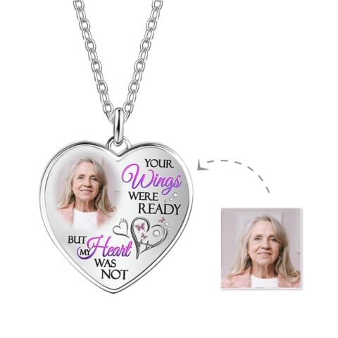 Custom Photo Necklace Unique Metal Love
