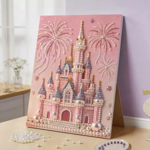 DIY Pearl Painting Kit with Beginner-Friendly Craft Set and Frame Elegant