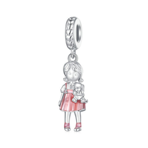 Small enough to collect, meaningful enough to keep forever: Little Girl Dangle Charm Silver