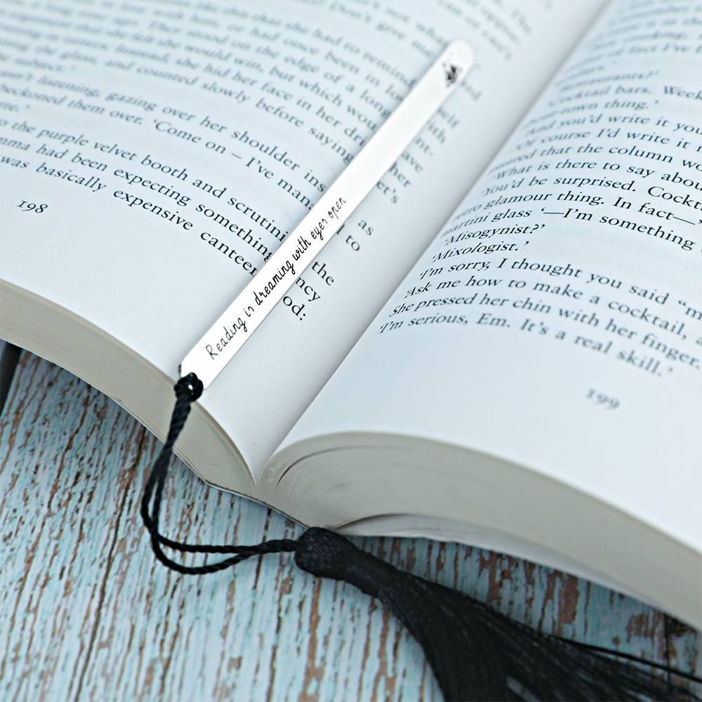 Personalised Engraved Bookmark Kids Gift – Silver