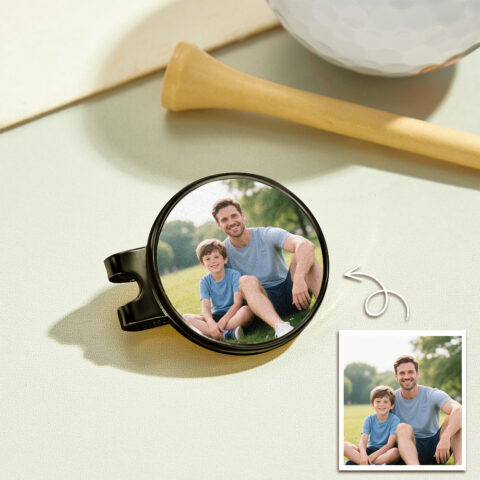 Made for one person in the world – them: Photo Golf Marker, Golf Marker and Clip Set,