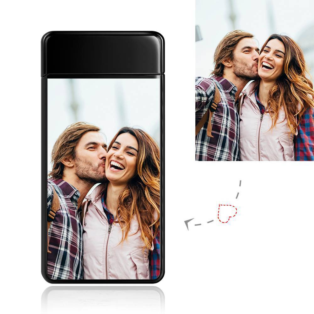Photo Lighter Custom Photo Engraved Lighter Black Valentine’s