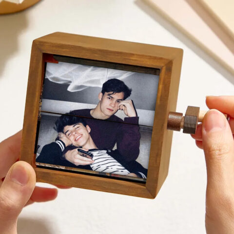 Custom Photo Flipbook Frame Animation Machine Mechanical Hand-cranked Photo Album